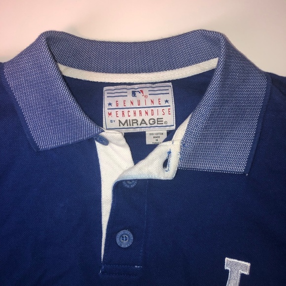 LA Dodgers MLB Blue Collared Tee Shirt Top ((size Large)) - Picture 5 of 7